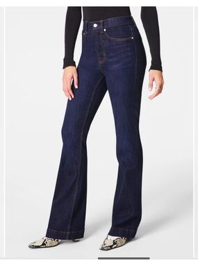 SPANX Dark Indigo Sculpting Flare Jeans